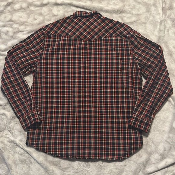 Lucky Brand Plaid Snap Front Casual Shirt Size XL - Picture 6 of 10